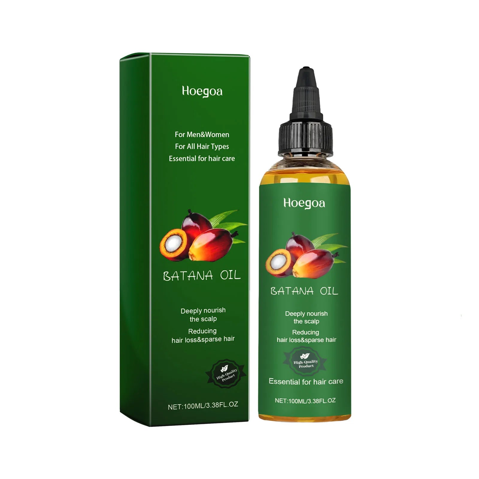 Batana Nourishing Hair Oil Hair Strengthen Repair Split Ends Damage Increase Hair Thickness Smoothness Dense Hair Essential Oil